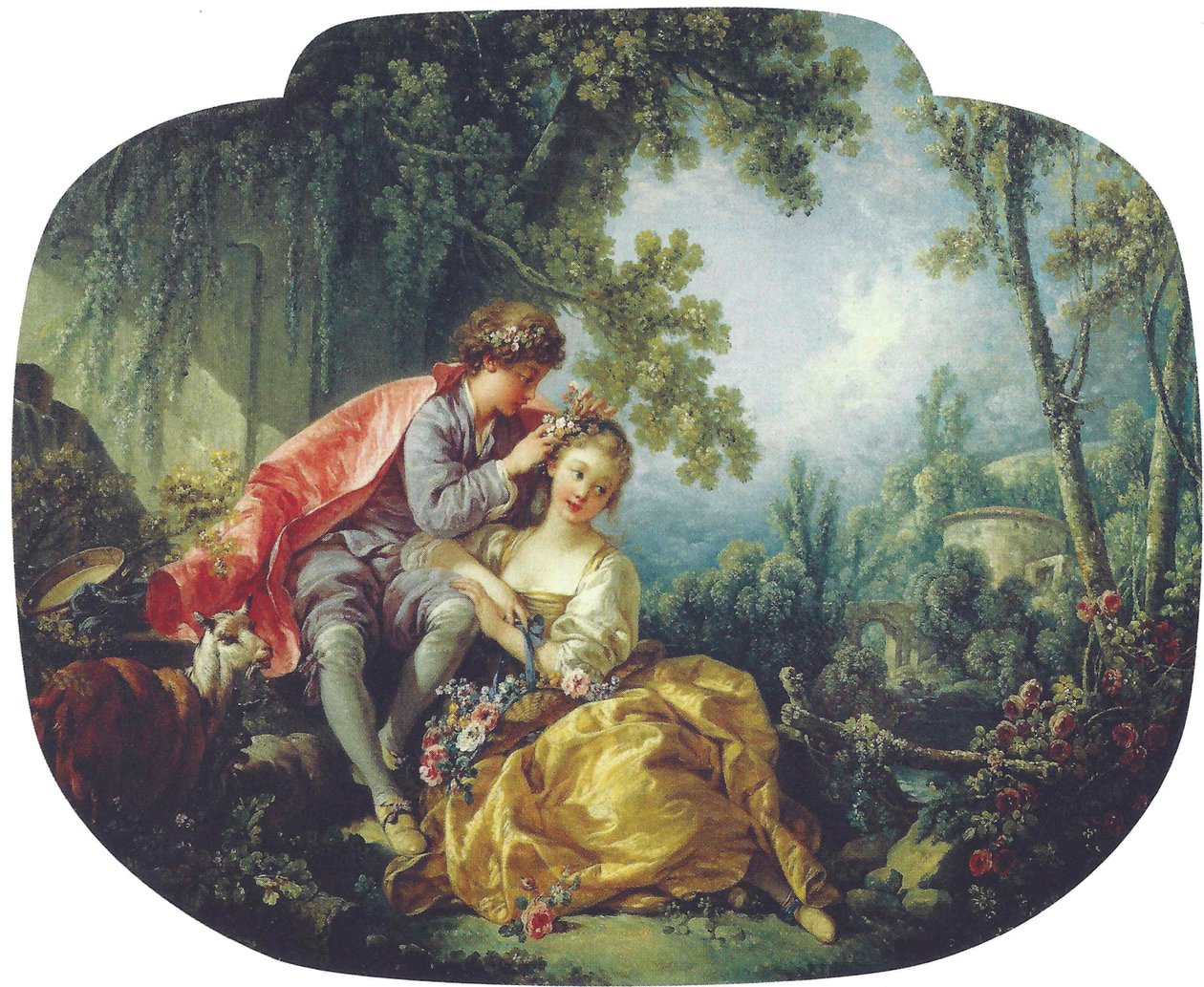 De vier jaargetijden: Lente door François Boucher