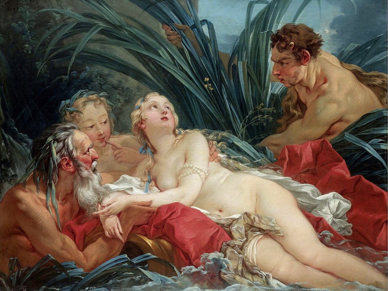 Pan en Syrinx door François Boucher