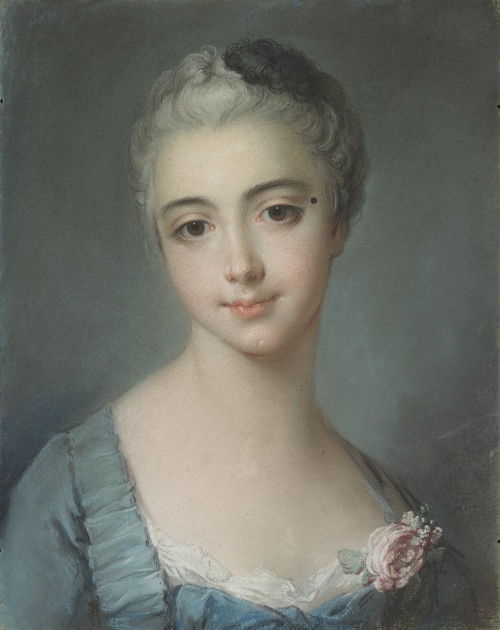 Portret van een jonge dame door François Boucher
