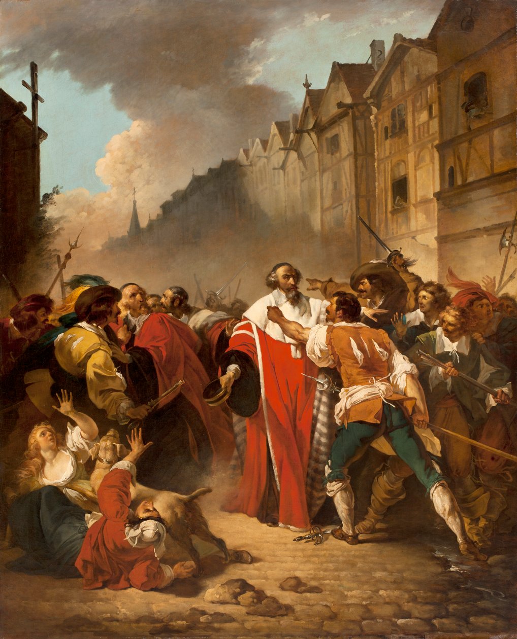 President Mole mishandeld door opstandelingen, 177879 door François André Vincent
