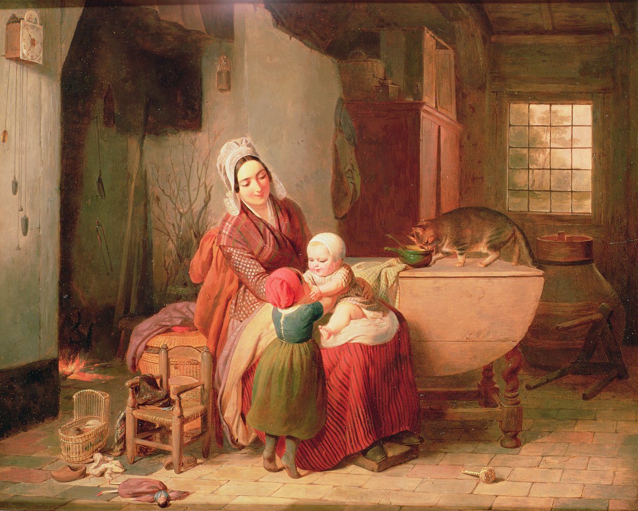 De Gelukkige Moeder door François Antoine de Bruycker