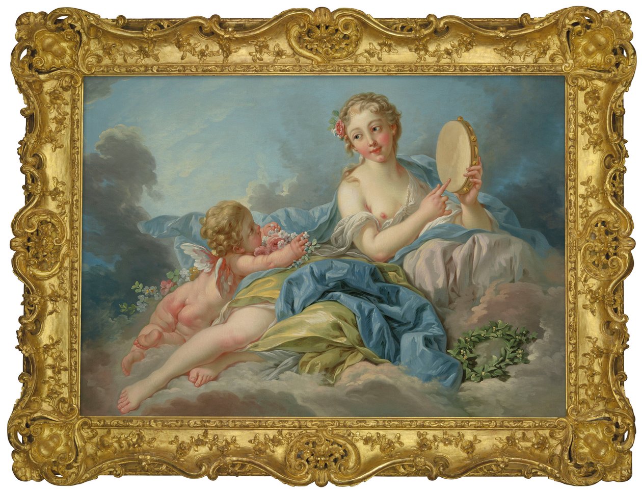 Boucher en studio - De Muze Erato door François Boucher