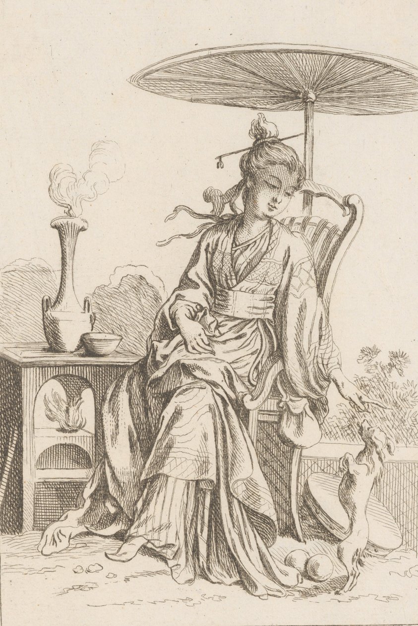Chinese dame, 1738-45 door François Boucher