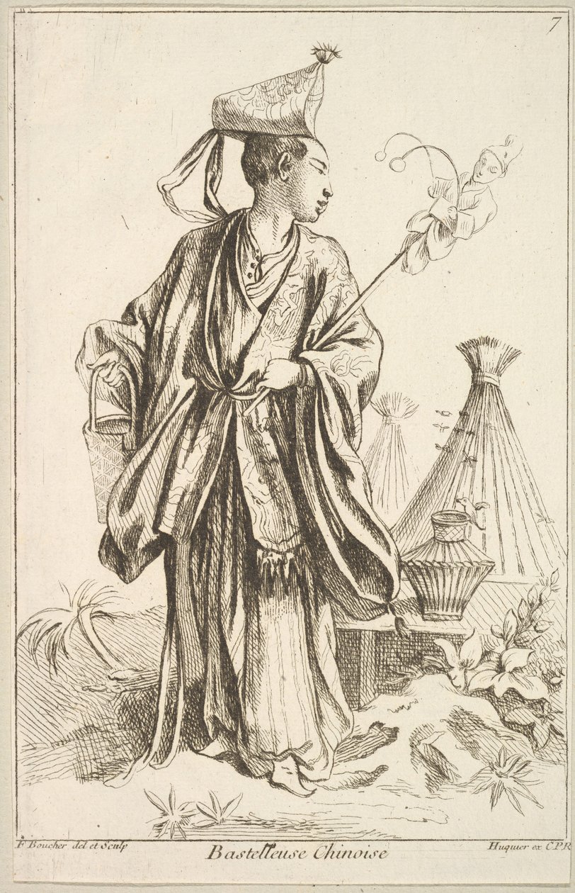 Chinese artiest, 1738-45 door François Boucher