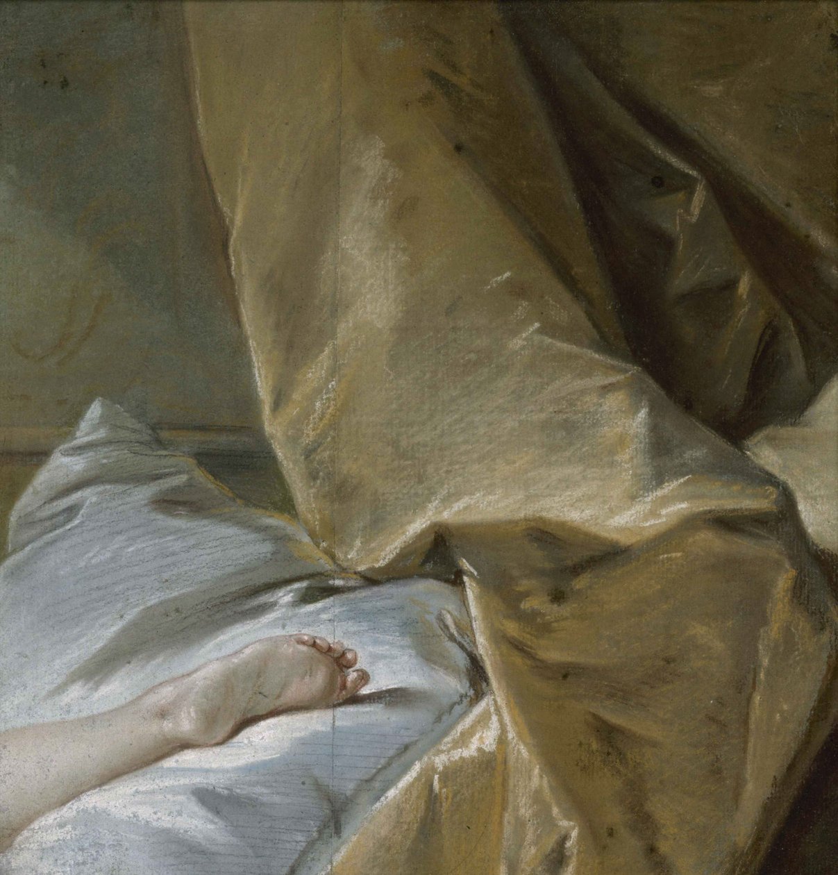 Studie van een voet voor de blonde odalisk door François Boucher