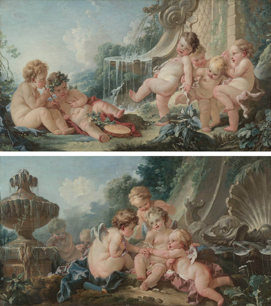Muziek en dans en cupido