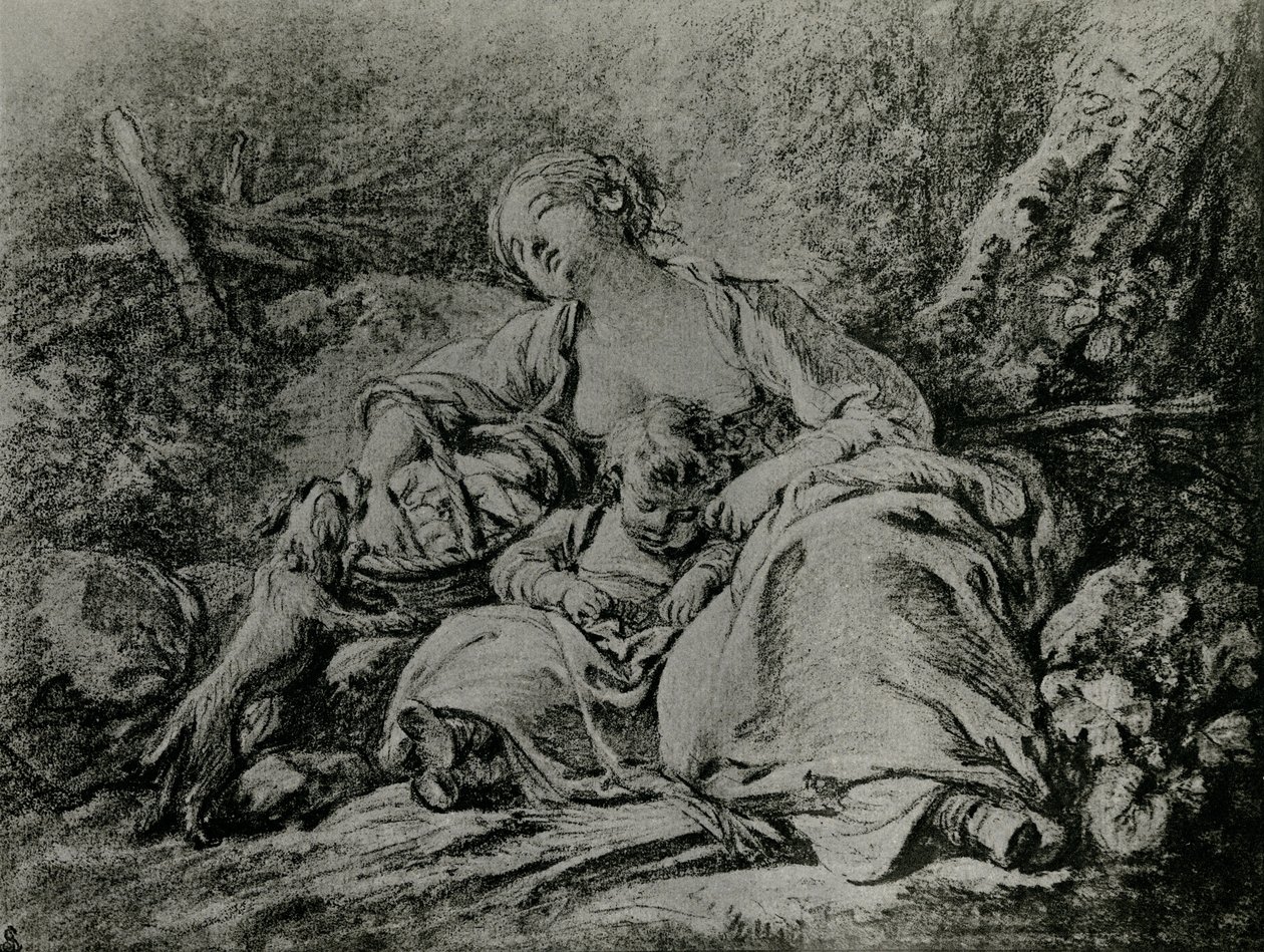 Op weg naar de markt door François Boucher