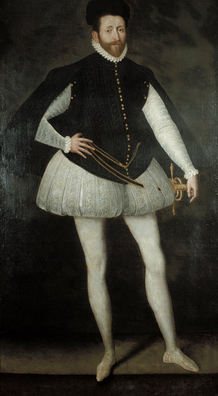 Een edelman aan het hof van Valois door François Clouet
