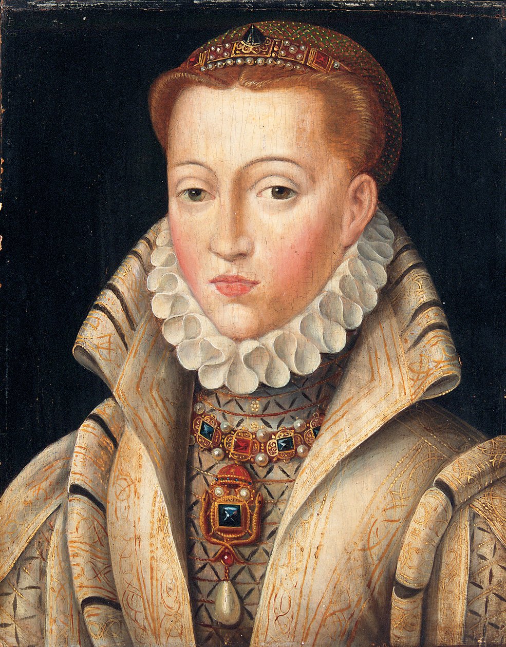 Portret van een dame, voorheen geïdentificeerd als Lady Jane Grey door François Clouet