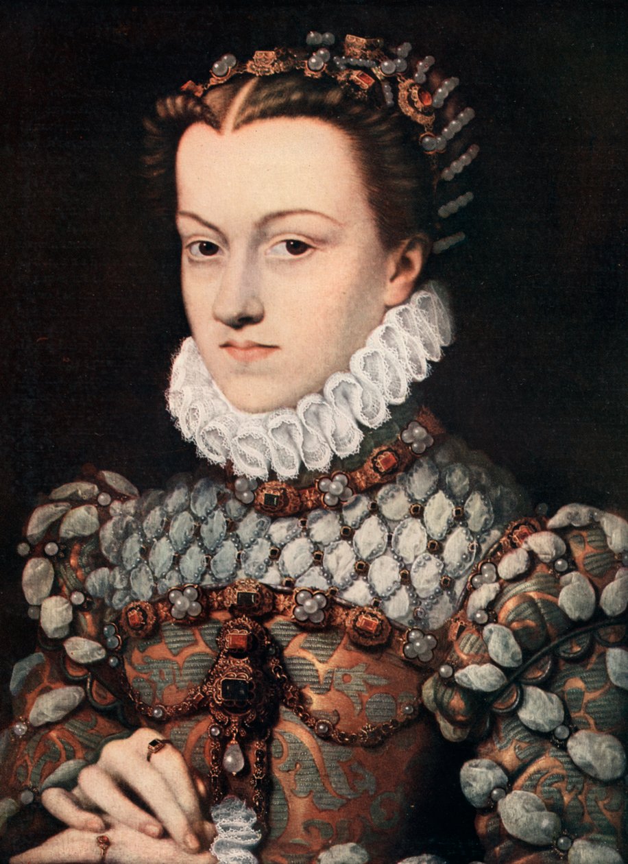 Prinses Elizabeth van Oostenrijk, ca. 1571 door François Clouet