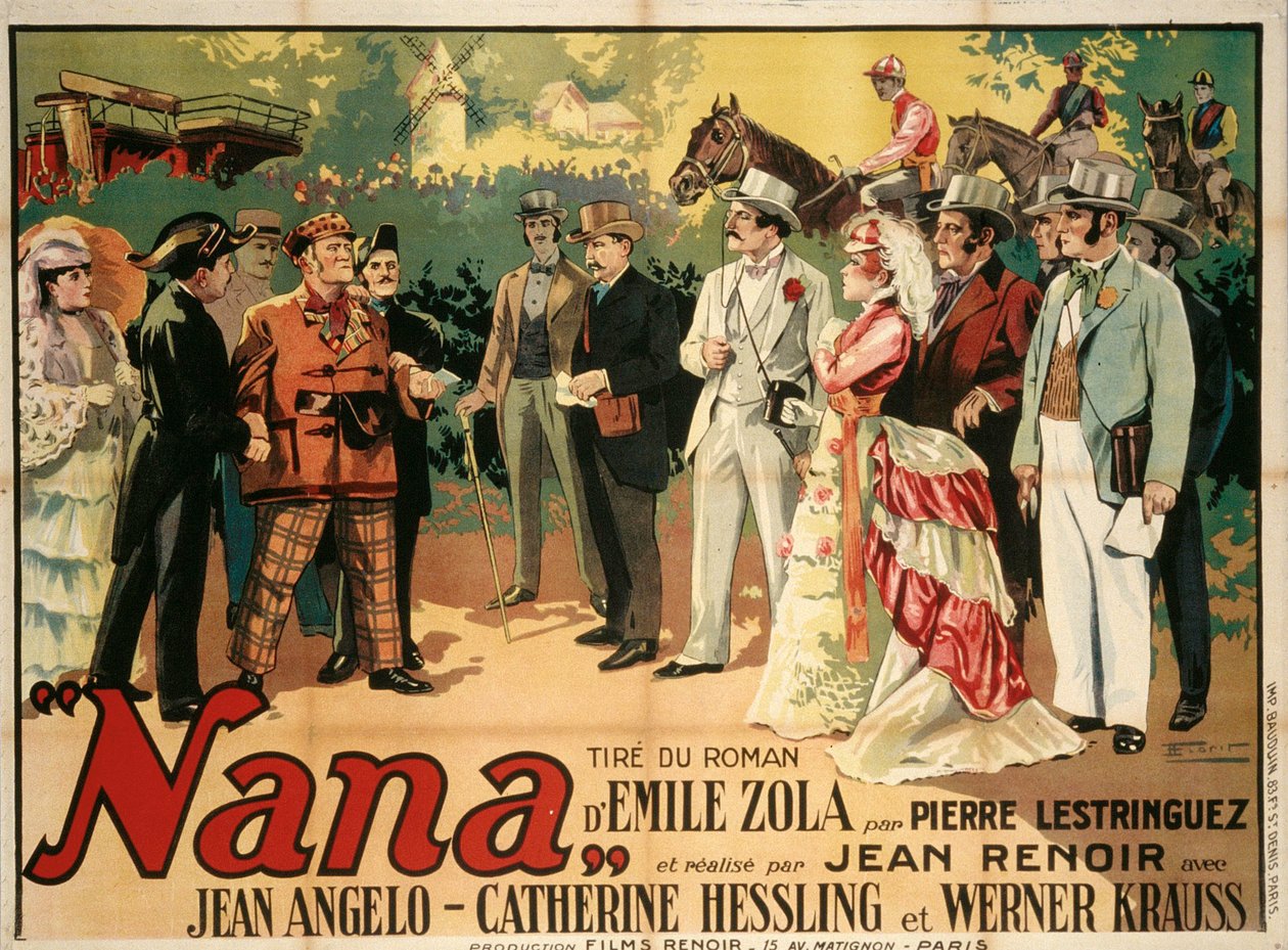 Filmposter Nana door Jean Renoir, 1926 door François Florit