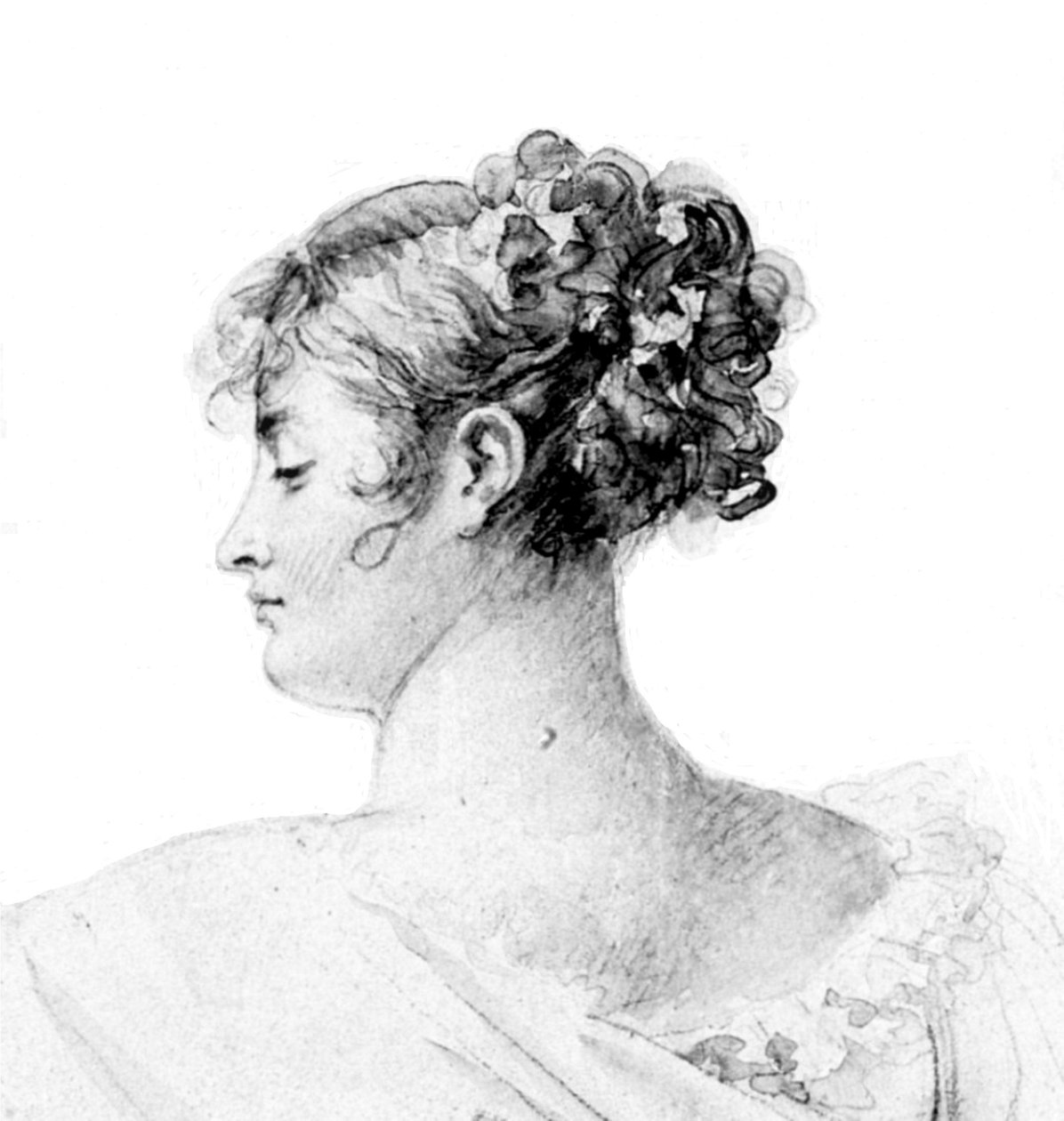 Juliette Récamier (1777-1849) (B) door François Gérard