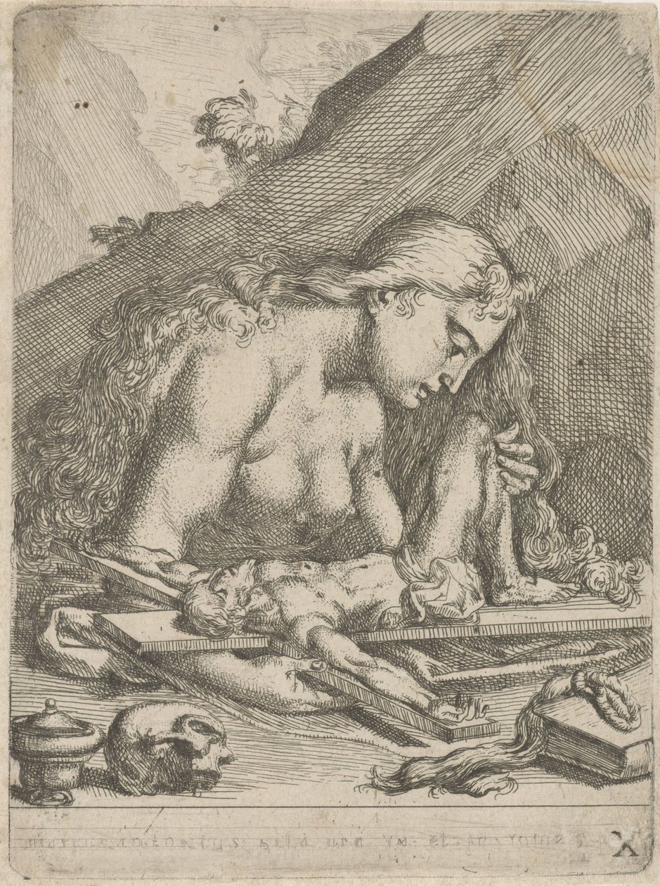 H. Maria Magdalena als boetvaardige zondares door François Joseph Lonsing