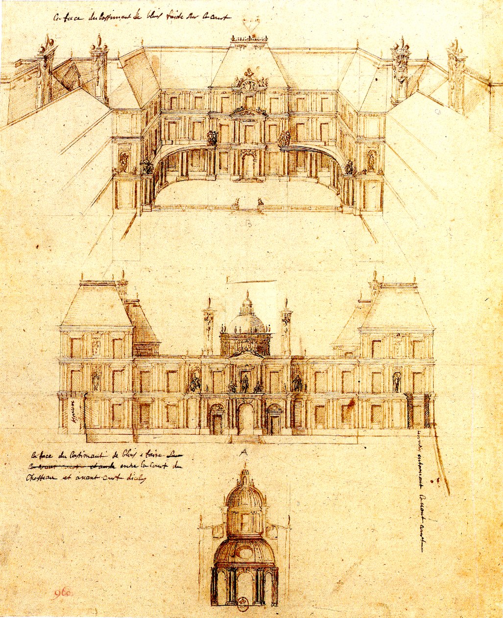 François Mansart, project voor Blois - Cosperec 1998 p. 160 door Francois Mansart