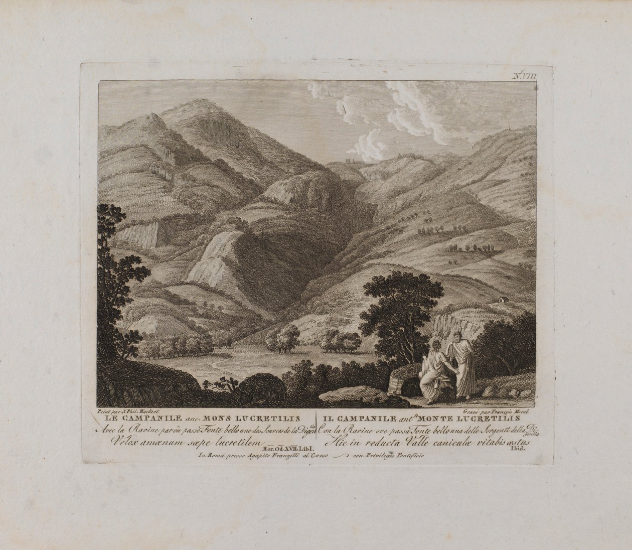 De Anc. Mons Lucretilis (nr. VIII) door François Morel