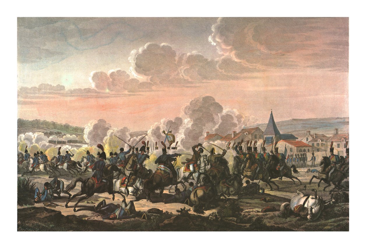 Dood van Prins Louis van Pruisen bij de Slag om Saalfeld, 10 oktober 1806 door François Pigeot