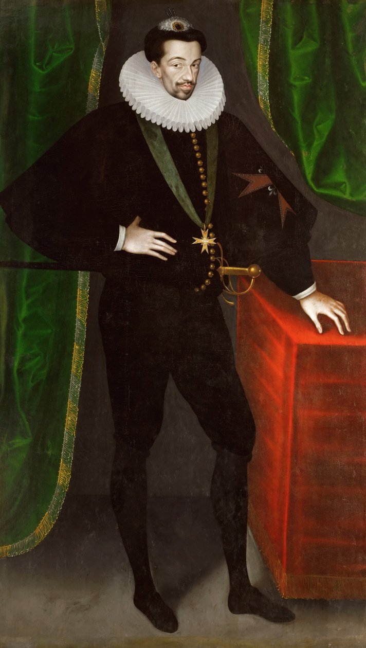 Portret van Hendrik III van Frankrijk, Koning van Polen en Groothertog van Litouwen door François Quesnel