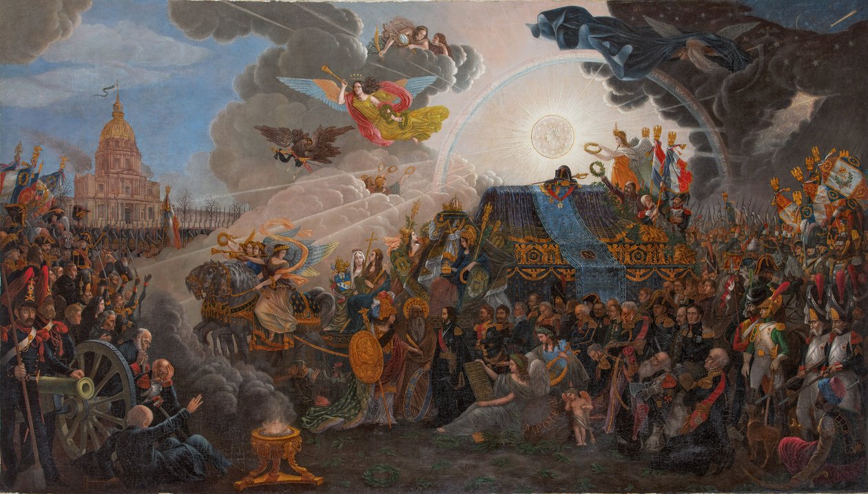 Allegorie van de terugkeer van de as van Napoleon door François Trichot