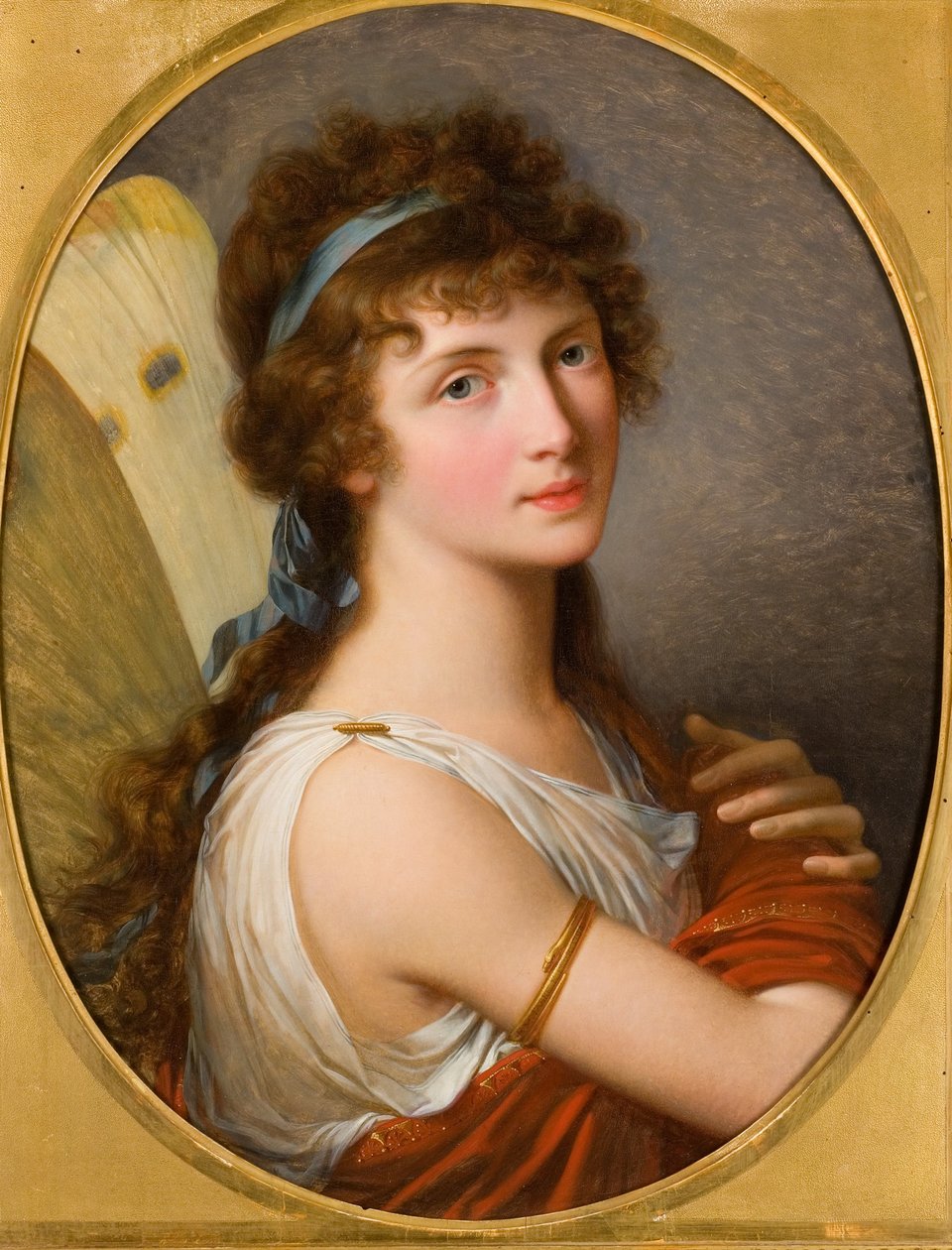 Portret van Lady Charlemont als Psyche door Francois Xavier Fabre