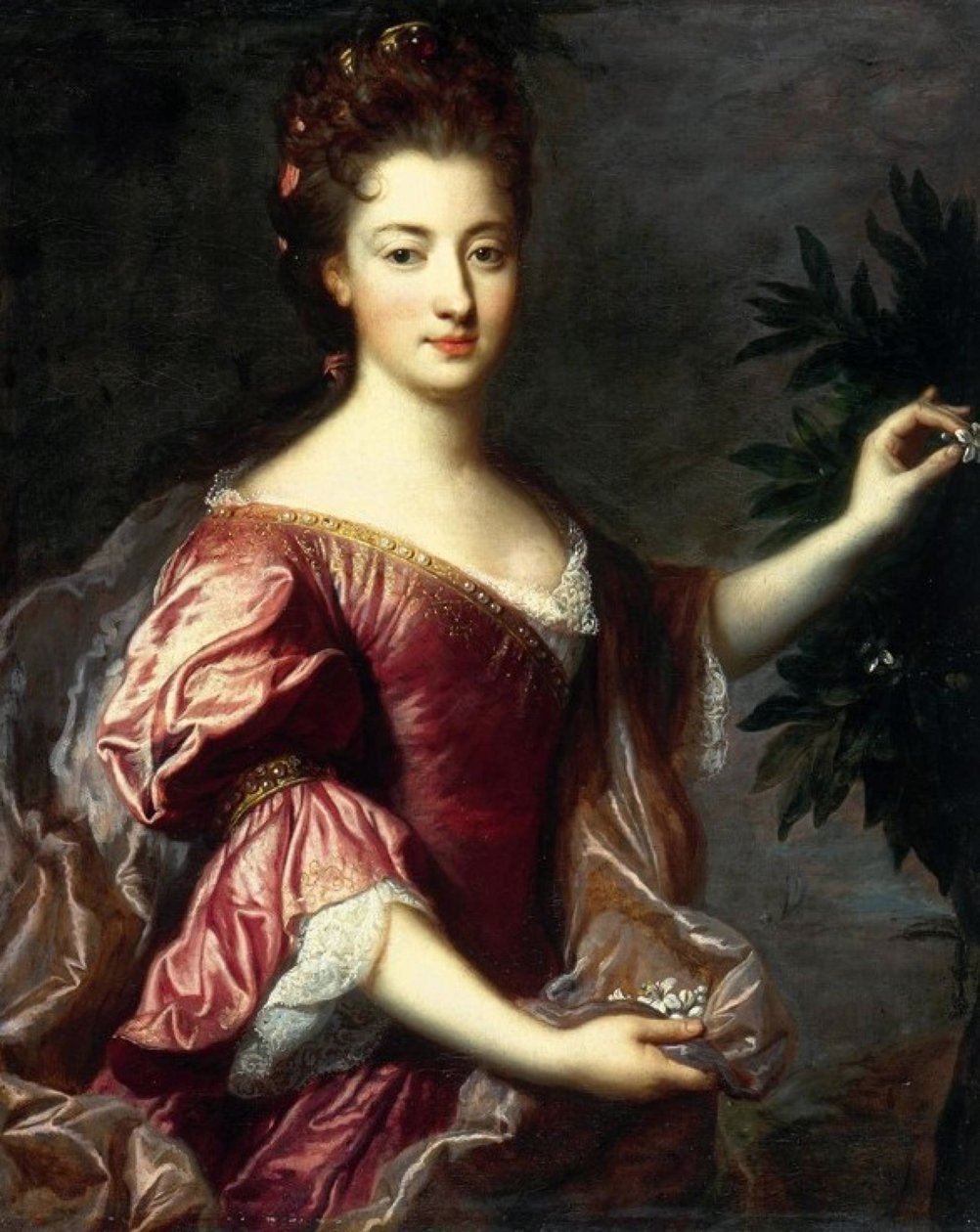 François de Troy - Marie-Anne de Bourbon, prinses van Conti door Francois de Troy