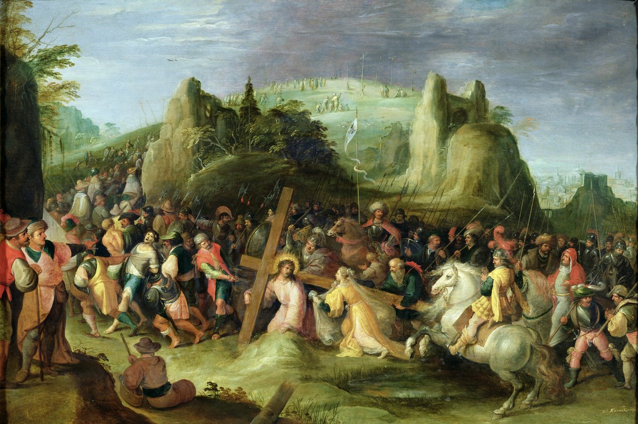 Christus op de Weg naar Golgotha door Frans II Francken the Younger