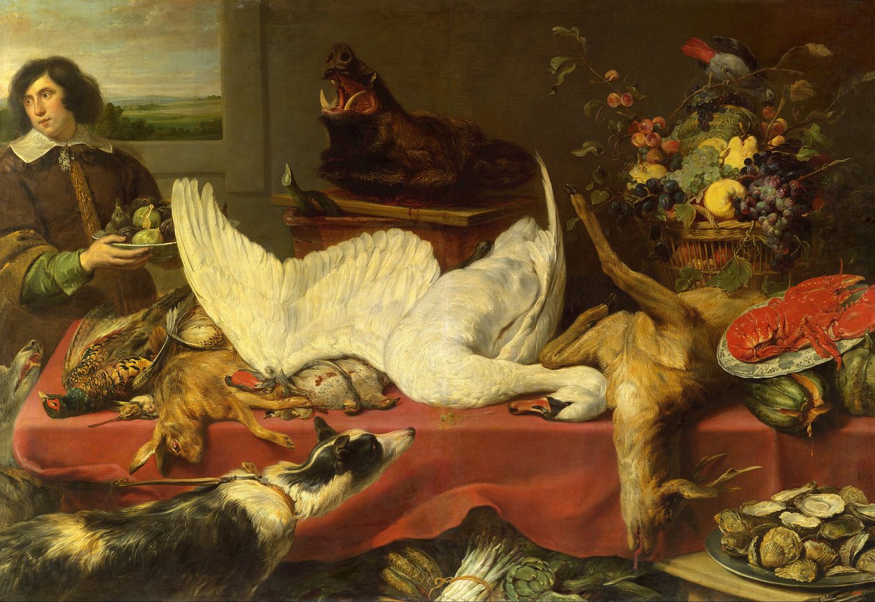 Stilleven met een Zwaan door Frans Snyders or Snijders