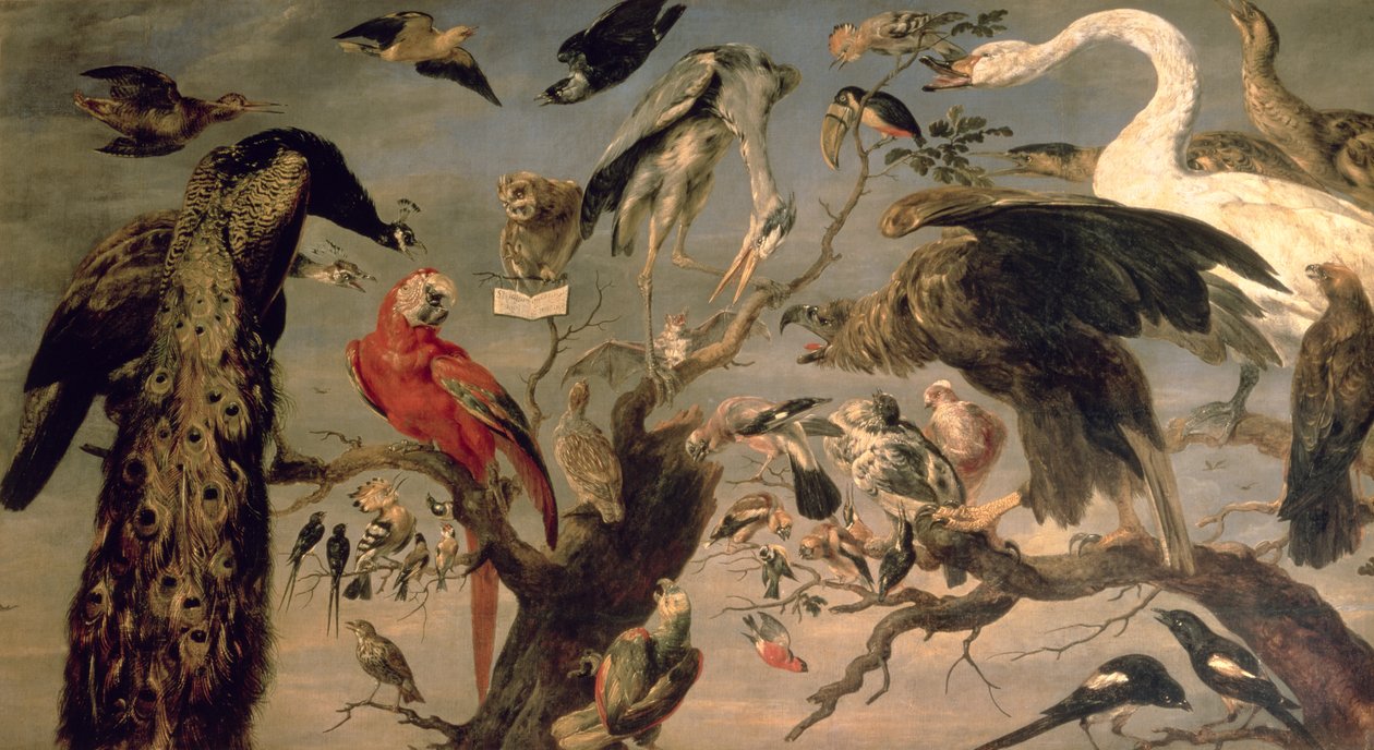 Het vogelconcert door Frans Snyders or Snijders