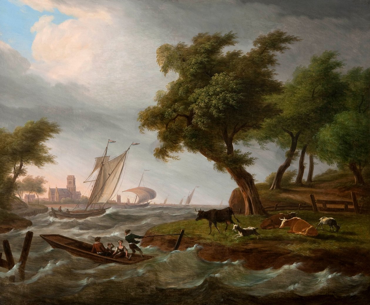 Nederlands landschap door Frans Swagers