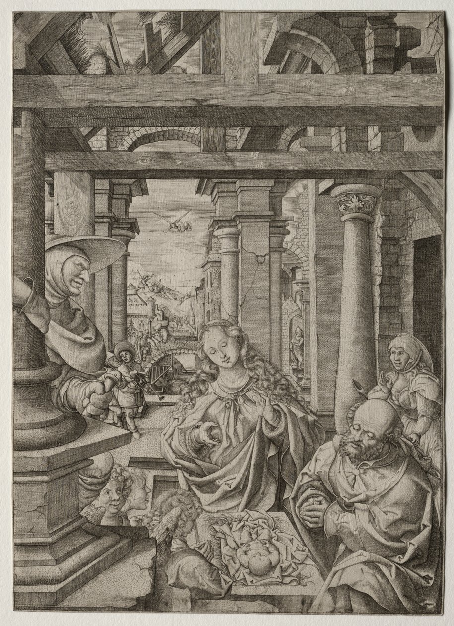 Aanbidding van de Herders door Frans Crabbe van Esplegem