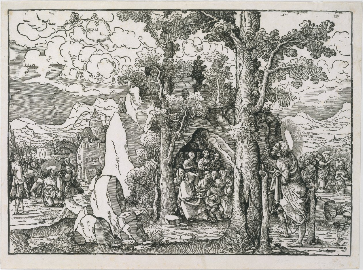 Scènes uit het leven van Sint Jan de Doper, ca. 1522 door Frans Crabbe van Espleghem