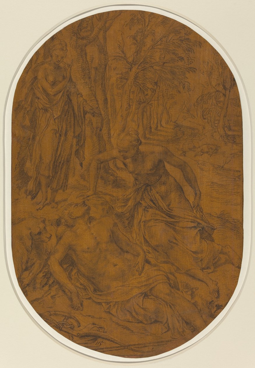 Diana en Endymion door Frans Floris I