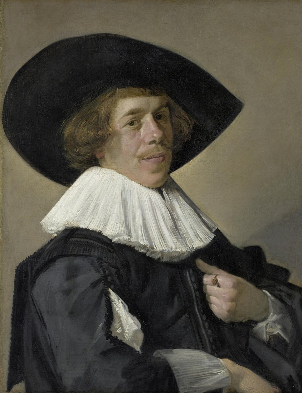 Portret van Jan Miense Molenaer () door Frans Hals