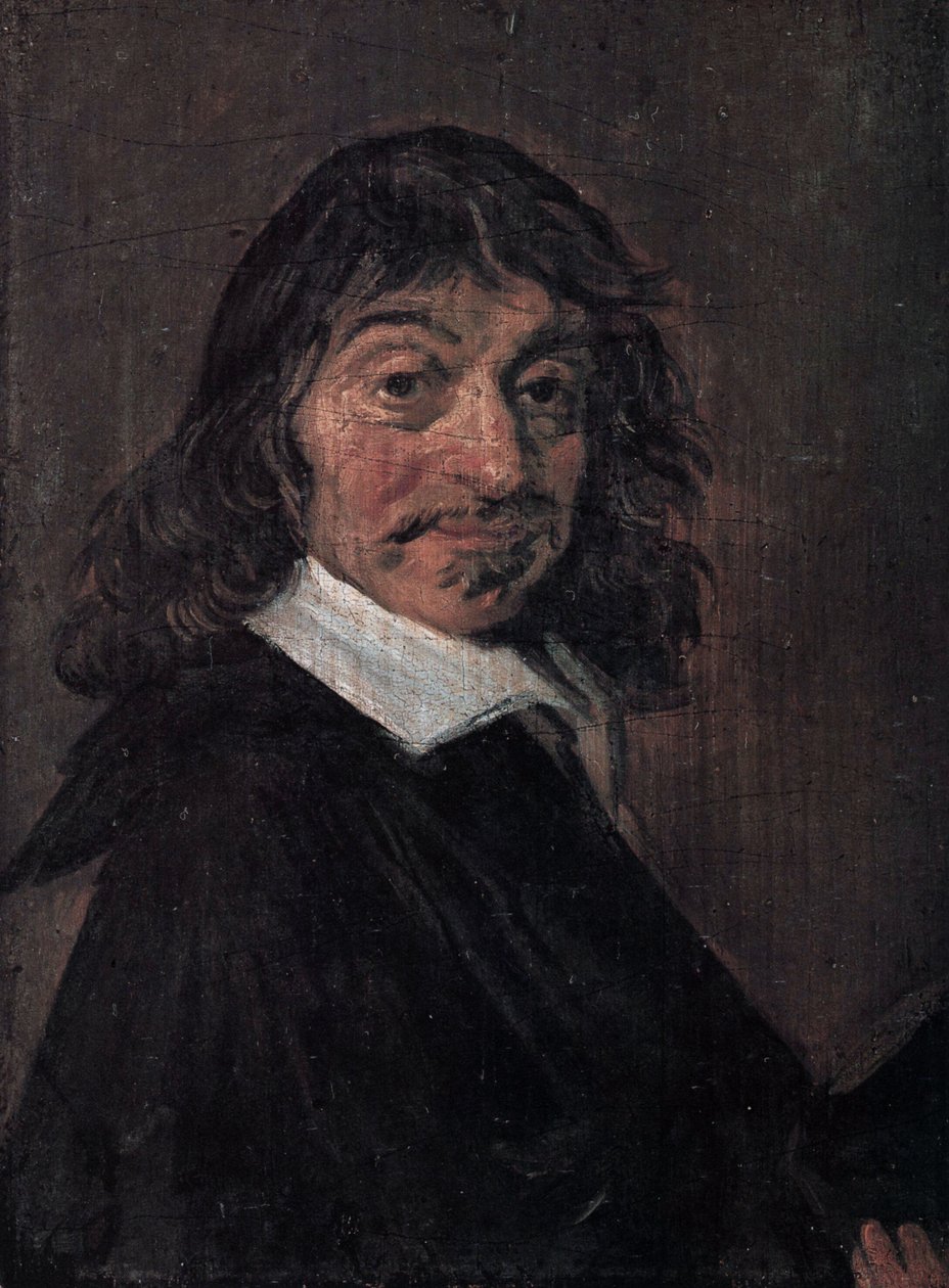 Deens: René Descartes (1596-1650) Portret van René Descartes door Frans Hals