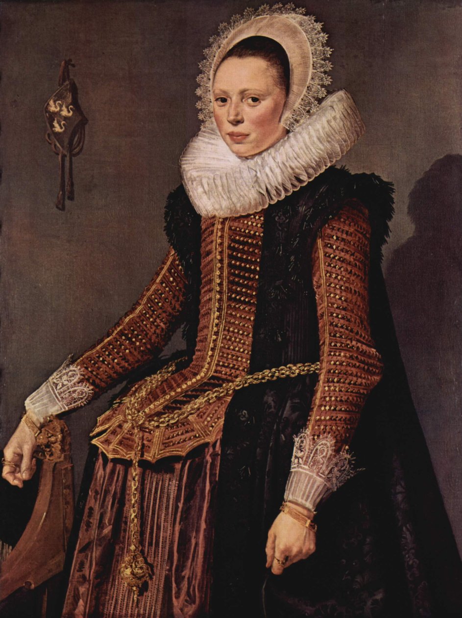 Dutch: Portret van een vrouw Portrait of a Woman Standing door Frans Hals