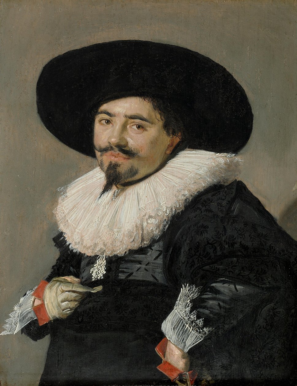 Duits: Bildnis eines Mannes Portret van een man, mogelijk Palamedes door Frans Hals