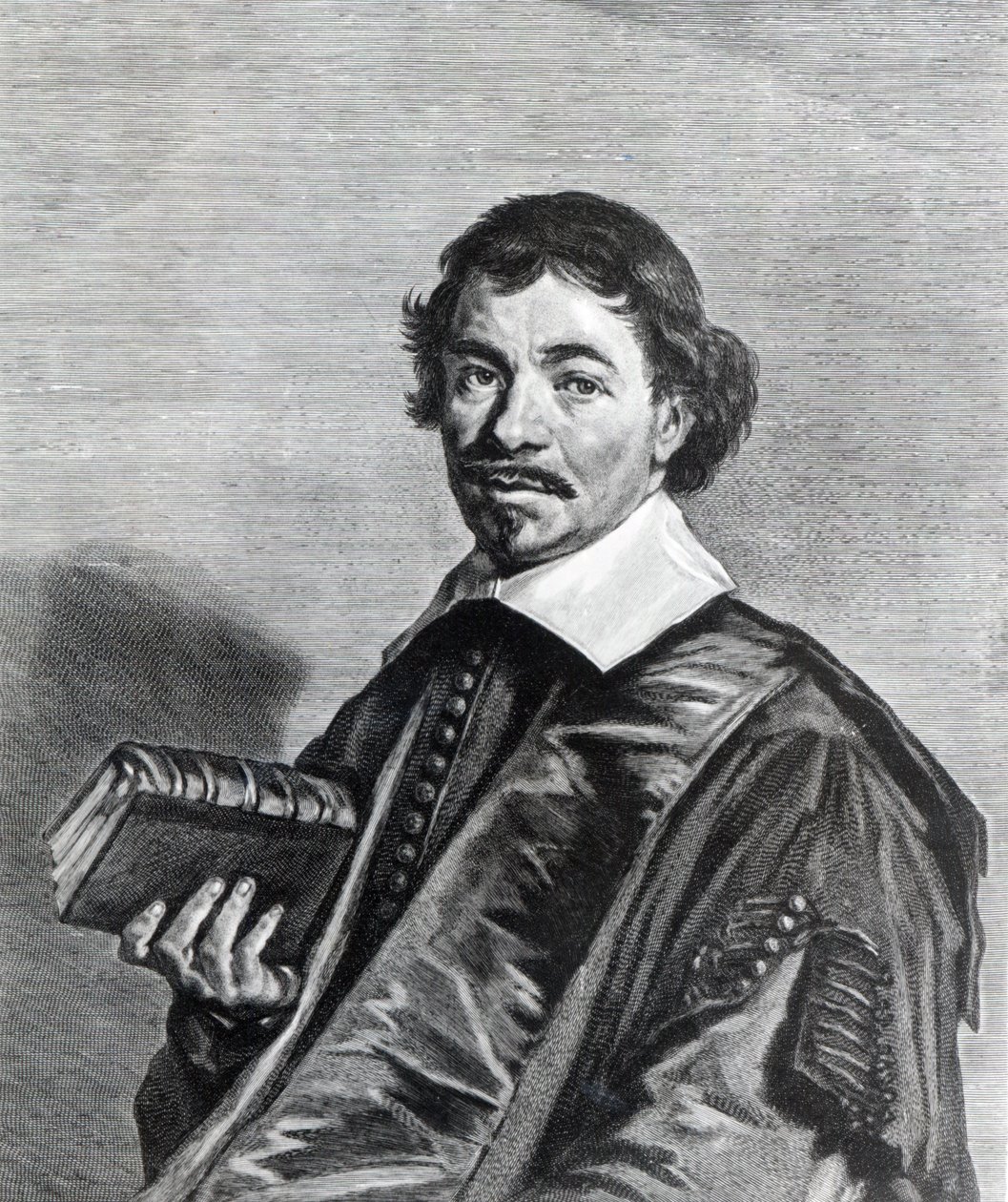 Johannes Hoornbeek, gegraveerd door Jonas Suyderhoef door Frans Hals