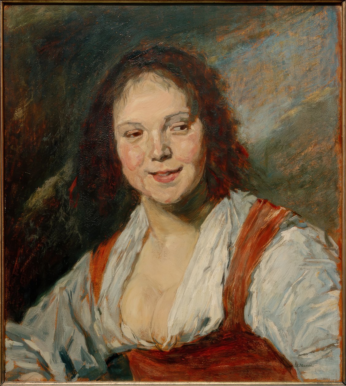 Kopie van de Bohemienne van Frans Hals door Frans Hals