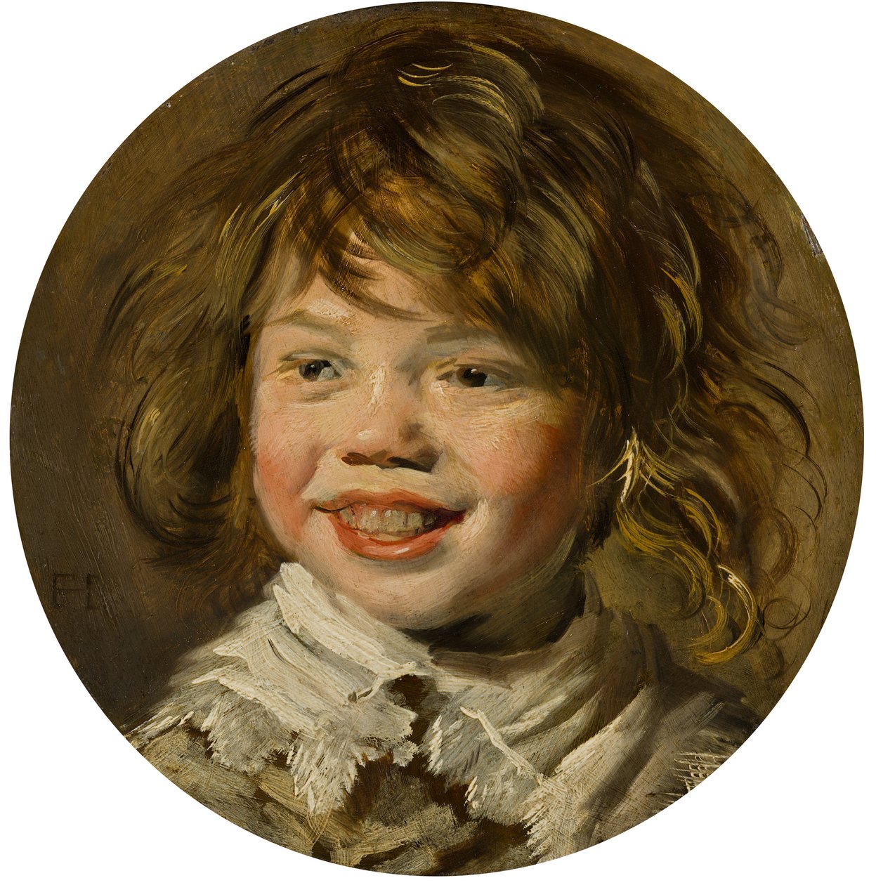 Lachende jongen door Frans Hals