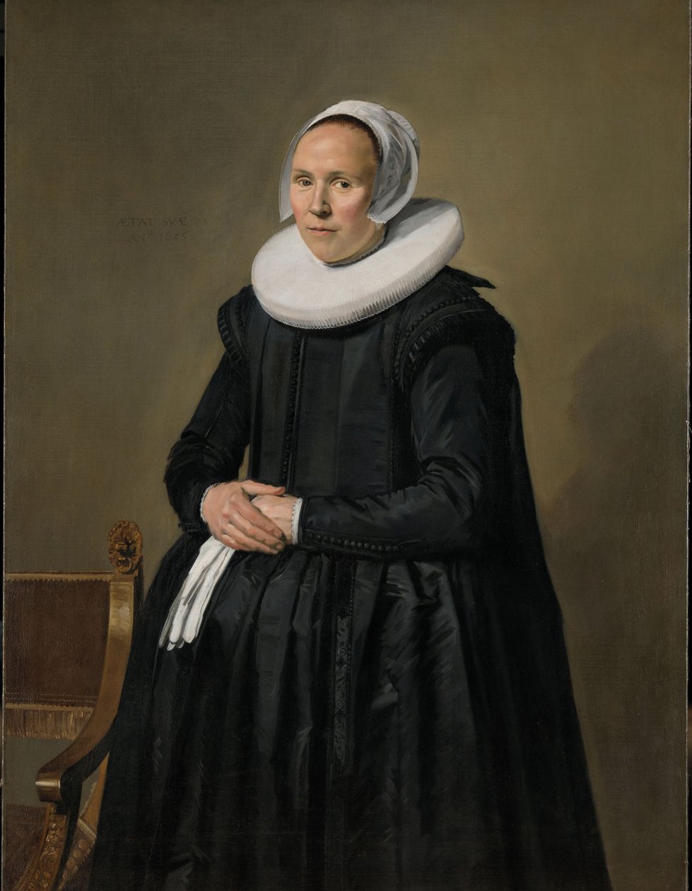 Portret van Feyntje van Steenkiste, 1635 door Frans Hals