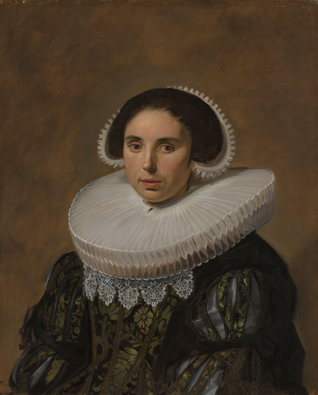 Portret van een vrouw door Frans Hals