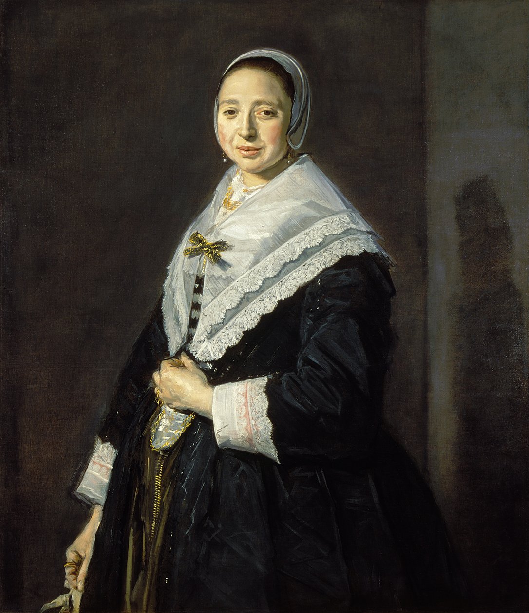 Portret van een vrouw door Frans Hals
