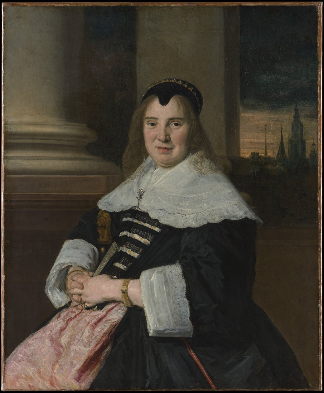 Portret van een vrouw door Frans Hals