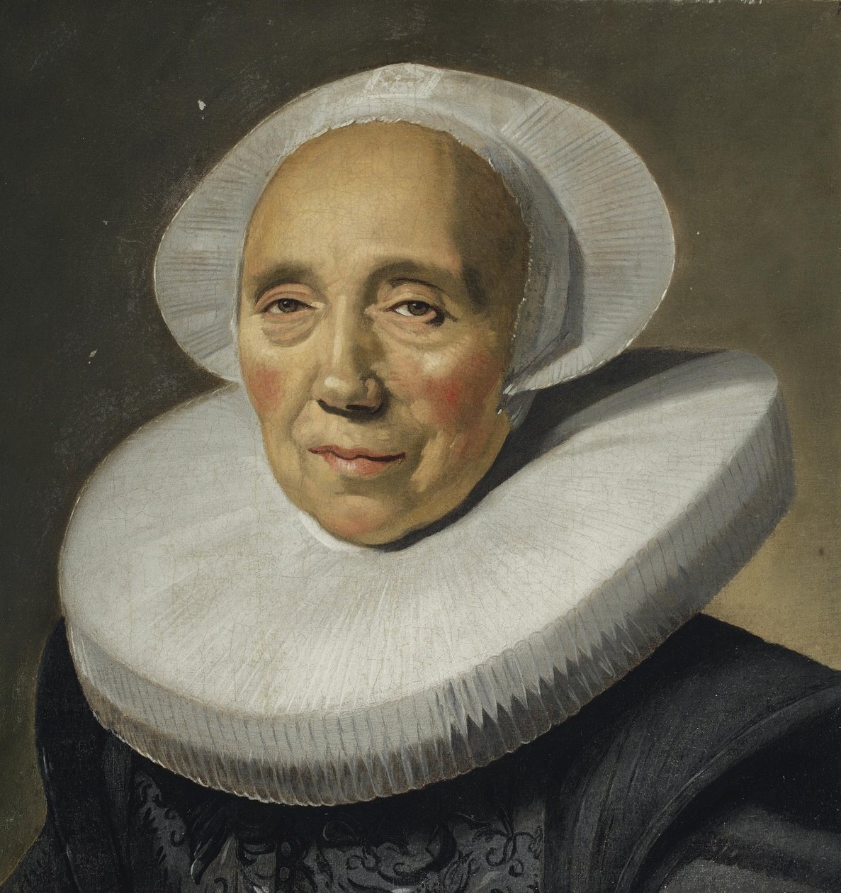 Portret van een oude vrouw door Frans Hals
