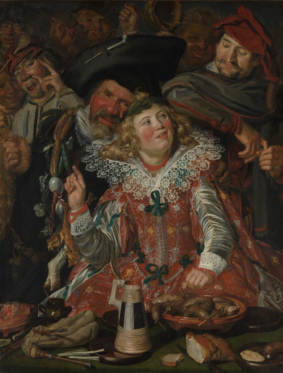 Vastenavondvierders (Het Vrolijke Gezelschap) door Frans Hals