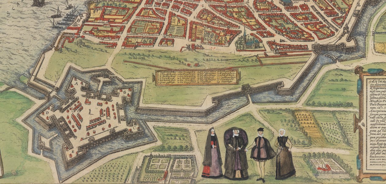 Palazzo Farnese in Caprarola, uit Braun en Hogenberg