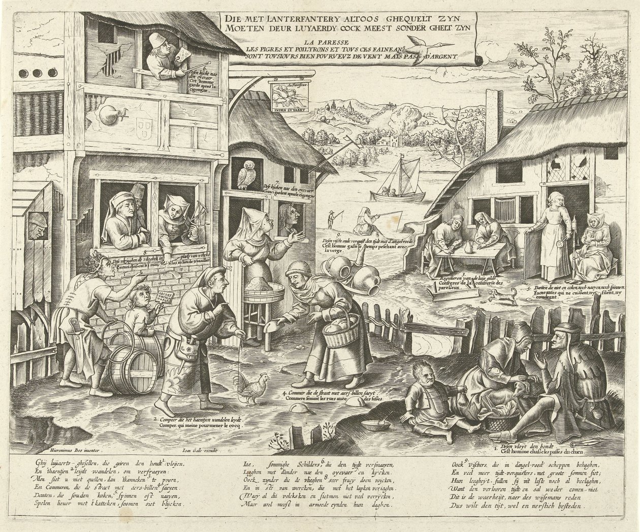 Luiaards door Frans Huys