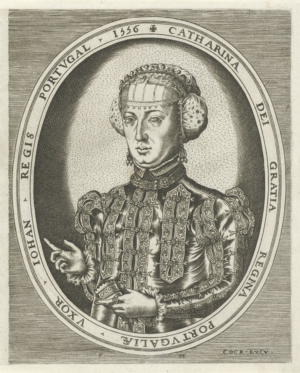 Portret van Catharina van Habsburg door Frans Huys