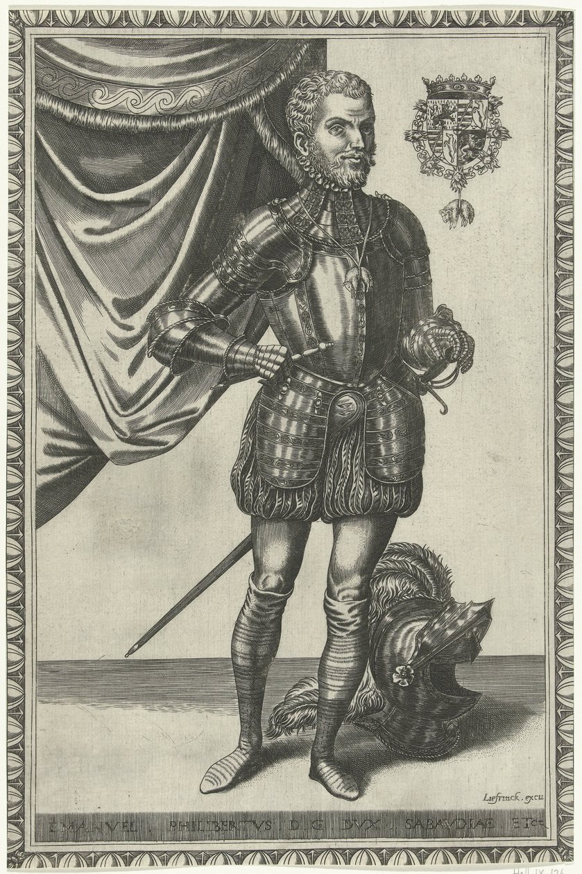 Portret van hertog Emanuel Philibert van Savoye door Frans Huys
