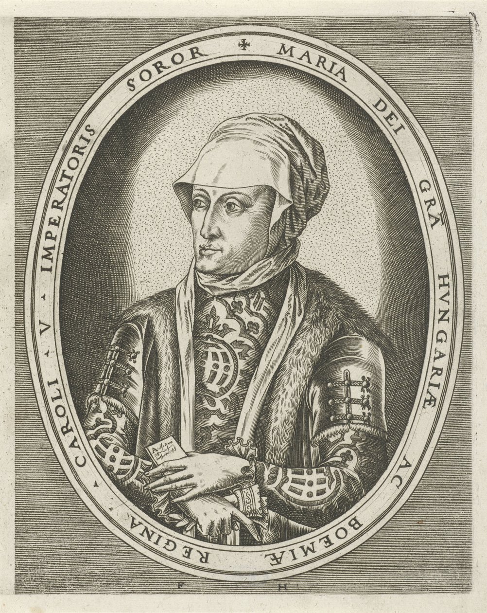 Portret van landvoogdes Maria van Hongarije door Frans Huys