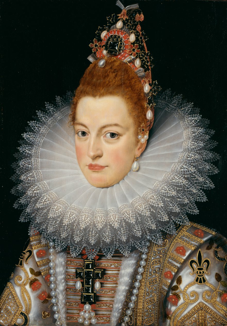 Aartshertogin Isabella, ca. 1601-20 door Frans II (after) Pourbus